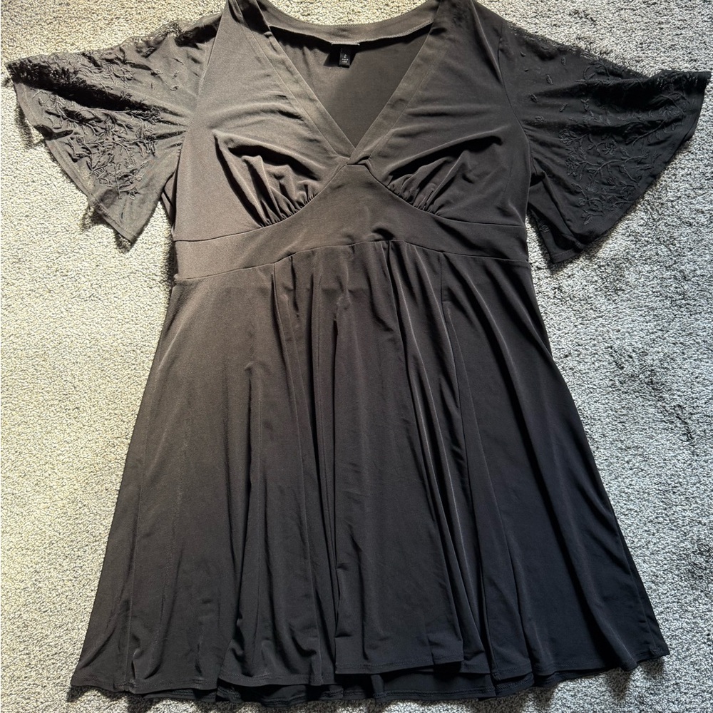 Torrid Elegant Black V-Neck Dress